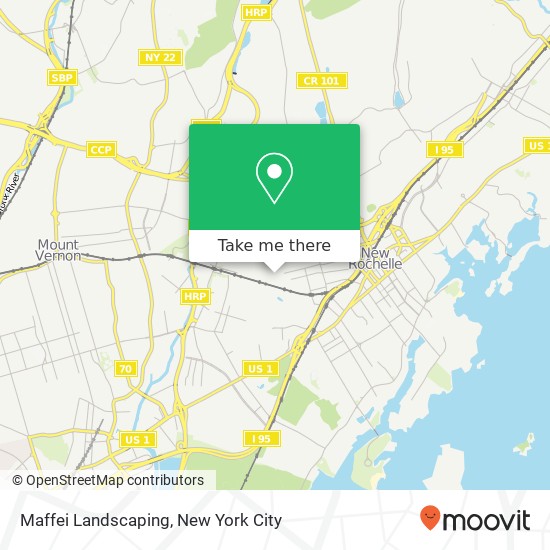 Maffei Landscaping map