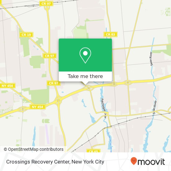 Crossings Recovery Center map