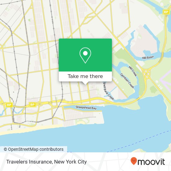 Mapa de Travelers Insurance