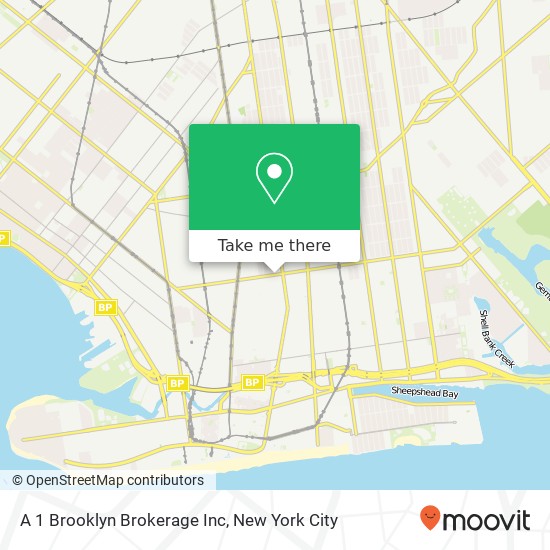 A 1 Brooklyn Brokerage Inc map