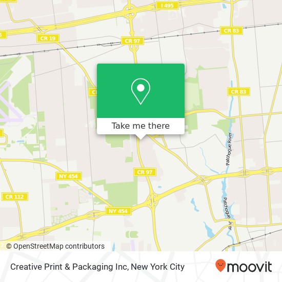 Mapa de Creative Print & Packaging Inc