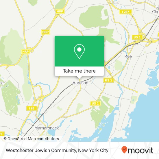Westchester Jewish Community map