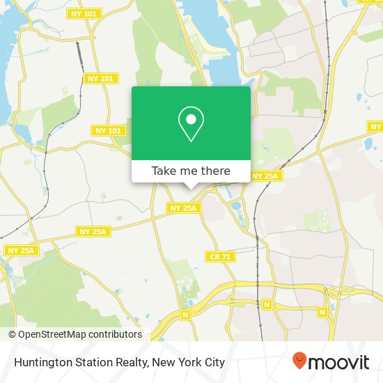 Huntington Station Realty map
