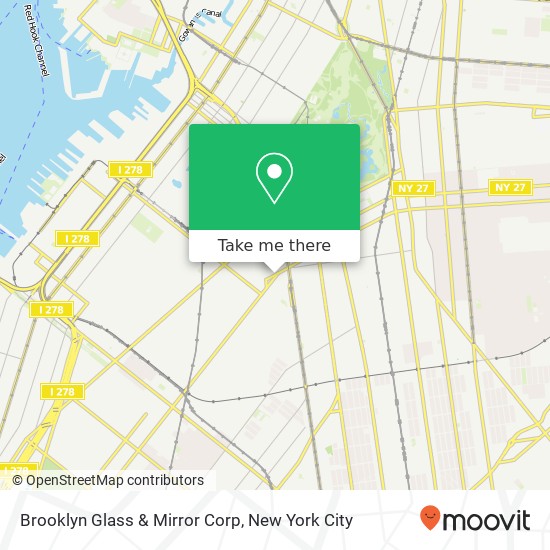 Brooklyn Glass & Mirror Corp map