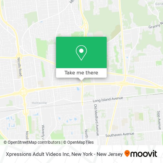 Xpressions Adult Videos Inc map