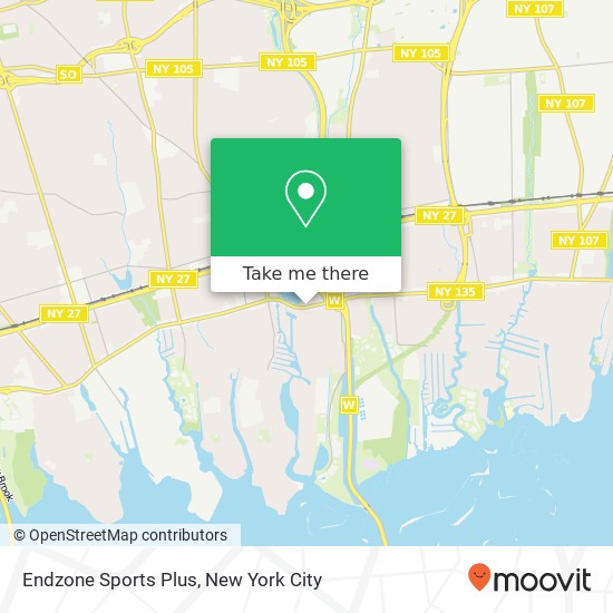 Endzone Sports Plus map