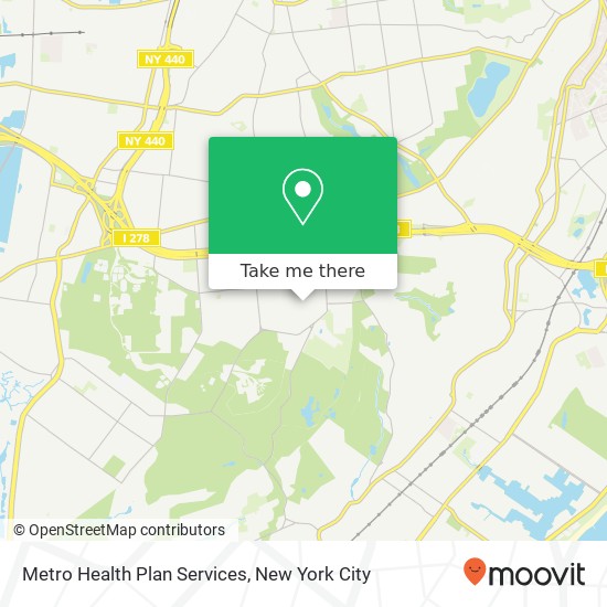 Metro Health Plan Services map