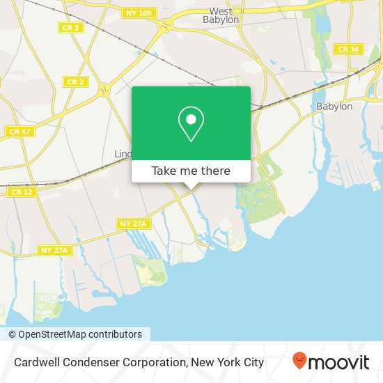 Mapa de Cardwell Condenser Corporation