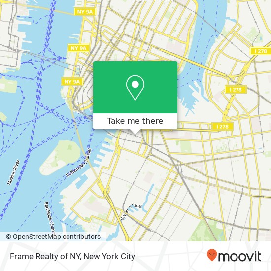 Frame Realty of NY map