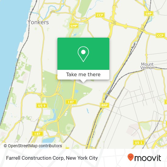 Farrell Construction Corp map