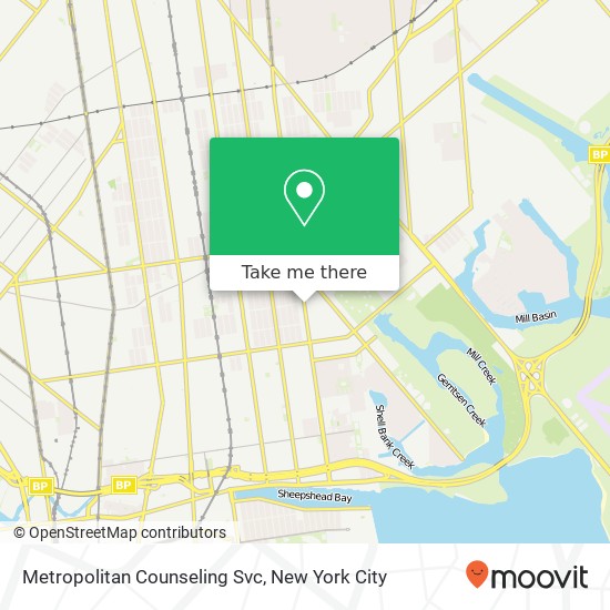 Mapa de Metropolitan Counseling Svc