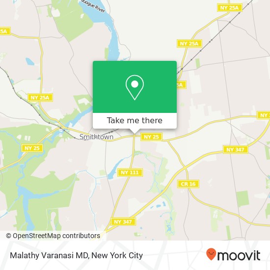Mapa de Malathy Varanasi MD