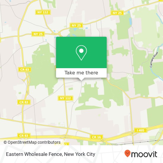 Eastern Wholesale Fence map