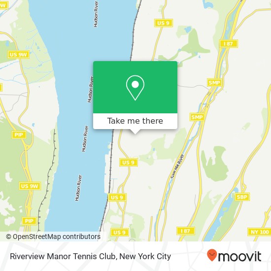 Riverview Manor Tennis Club map