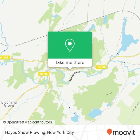 Mapa de Hayes Snow Plowing