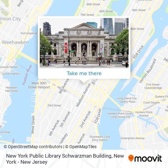 New York Public Library Schwarzman Building map