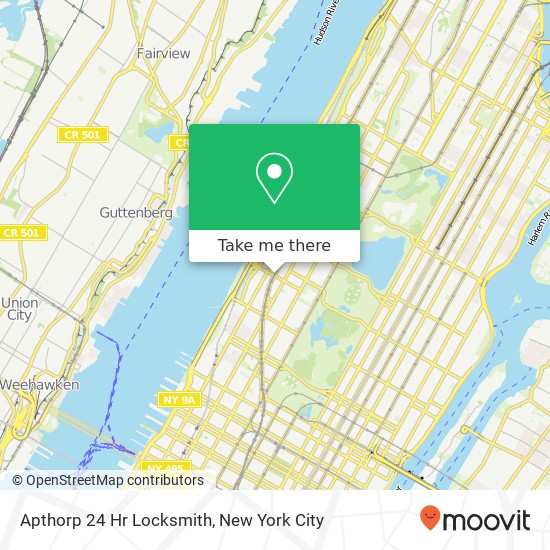 Apthorp 24 Hr Locksmith map