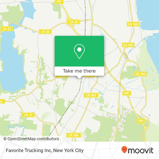 Mapa de Favorite Trucking Inc