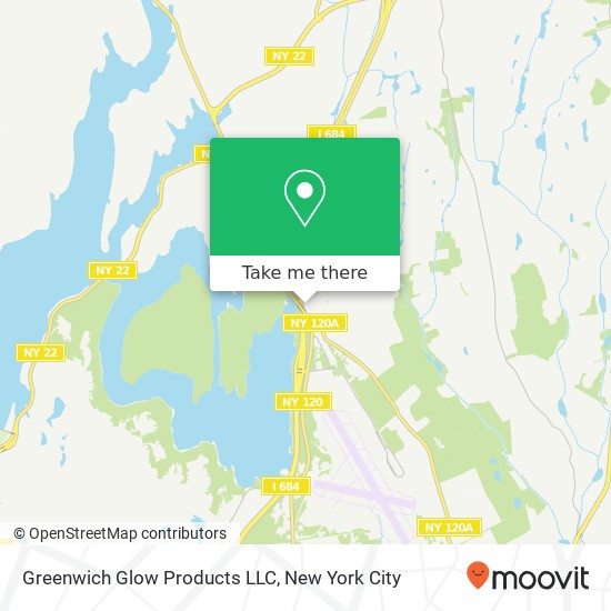 Mapa de Greenwich Glow Products LLC