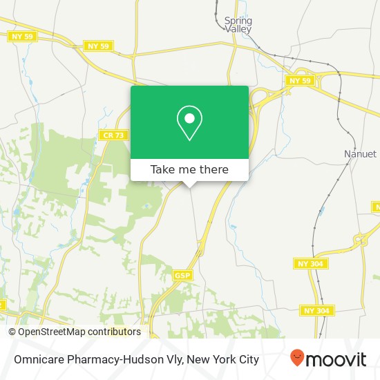 Omnicare Pharmacy-Hudson Vly map