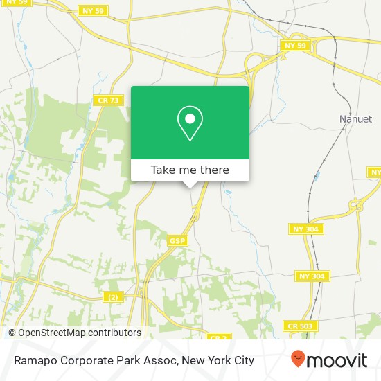 Mapa de Ramapo Corporate Park Assoc