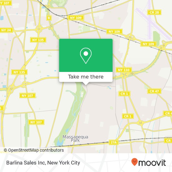 Barlina Sales Inc map