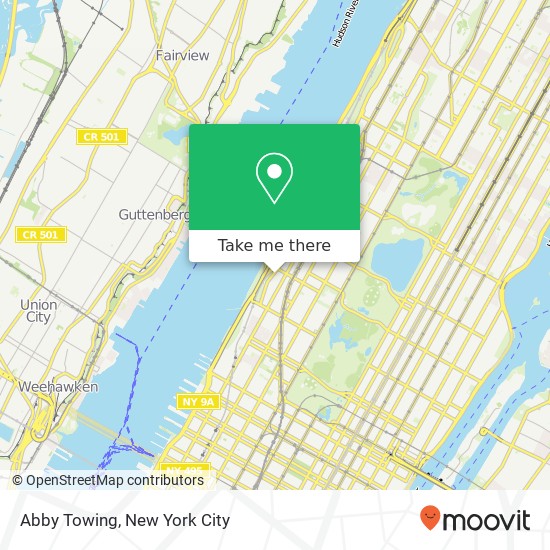 Abby Towing map