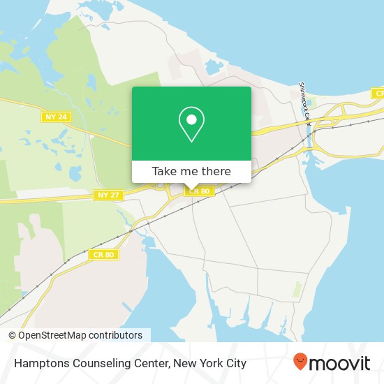 Hamptons Counseling Center map