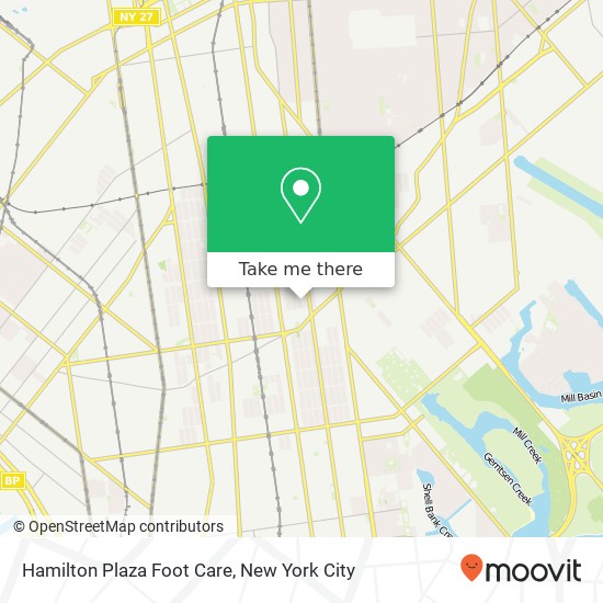 Mapa de Hamilton Plaza Foot Care