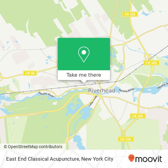 East End Classical Acupuncture map