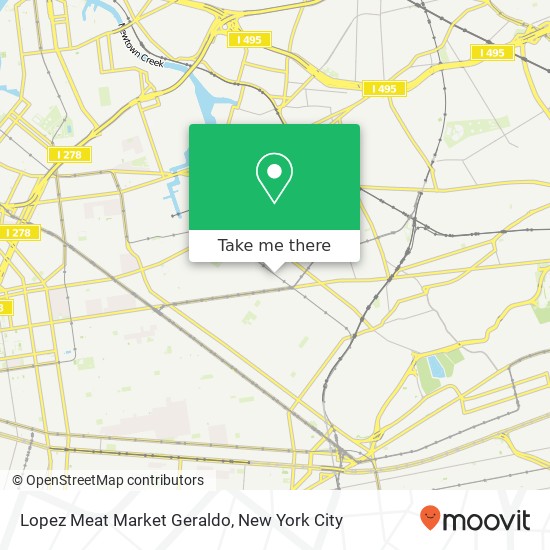Lopez Meat Market Geraldo map