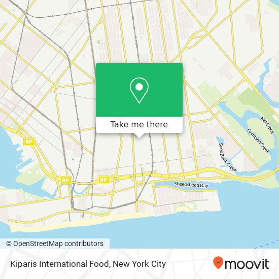 Kiparis International Food map