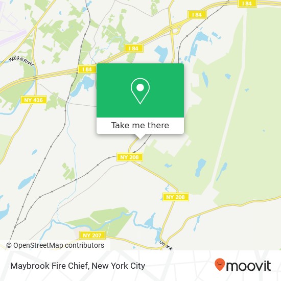 Maybrook Fire Chief map