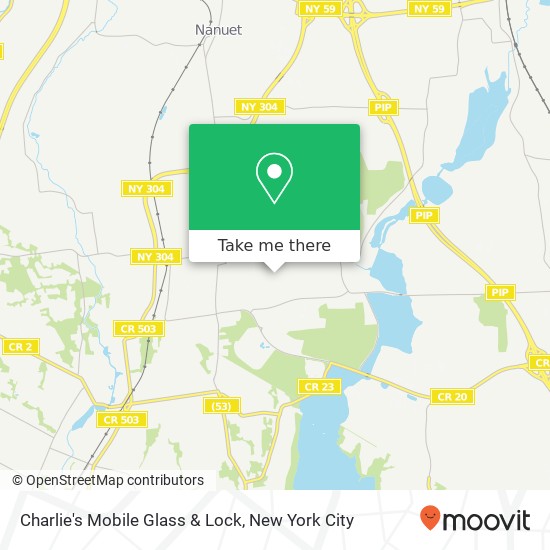 Charlie's Mobile Glass & Lock map