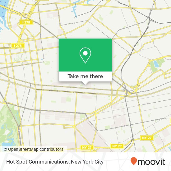 Hot Spot Communications map