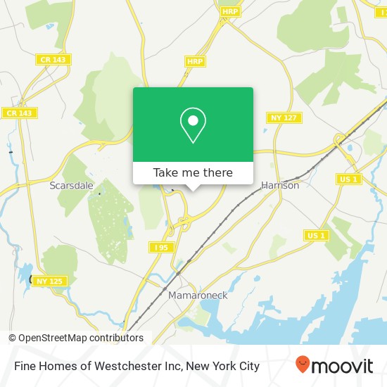 Mapa de Fine Homes of Westchester Inc