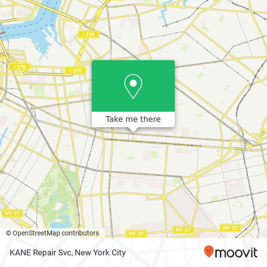 KANE Repair Svc map