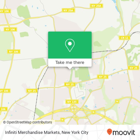 Infiniti Merchandise Markets map