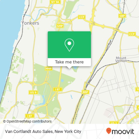 Mapa de Van Cortlandt Auto Sales