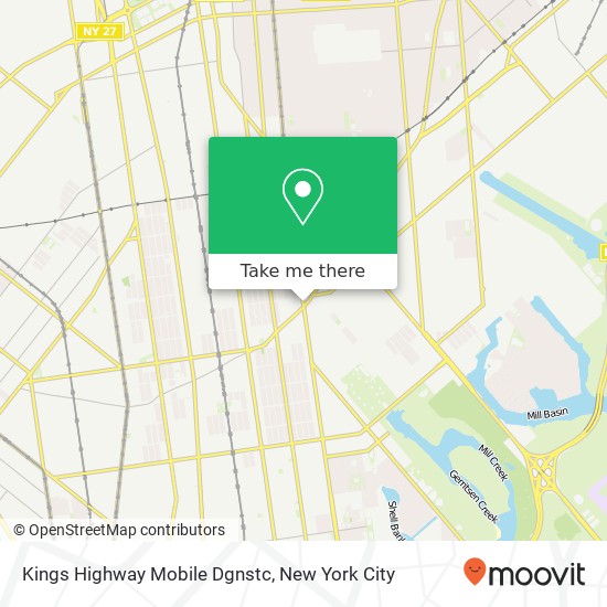 Mapa de Kings Highway Mobile Dgnstc