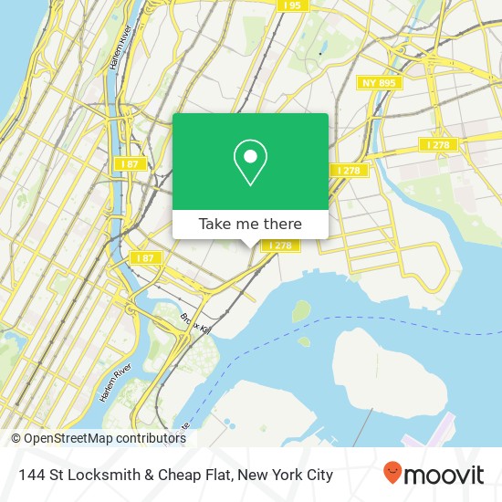 Mapa de 144 St Locksmith & Cheap Flat