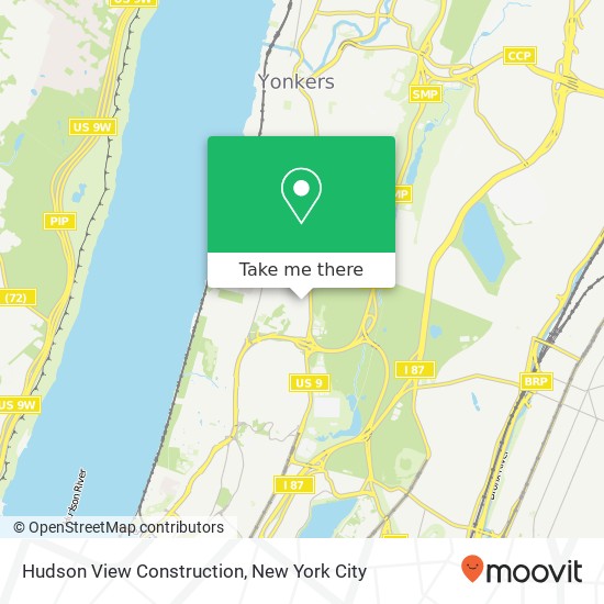 Hudson View Construction map