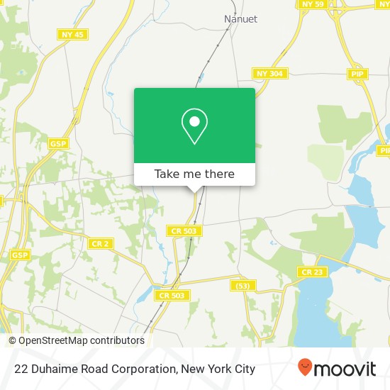 22 Duhaime Road Corporation map