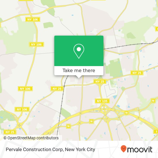 Pervale Construction Corp map