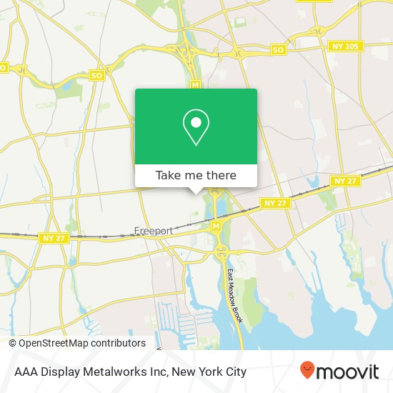AAA Display Metalworks Inc map