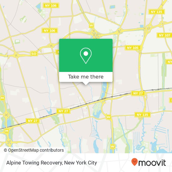 Alpine Towing Recovery map