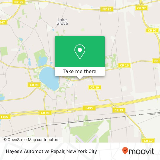 Mapa de Hayes's Automotive Repair