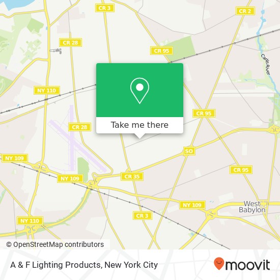 A & F Lighting Products map