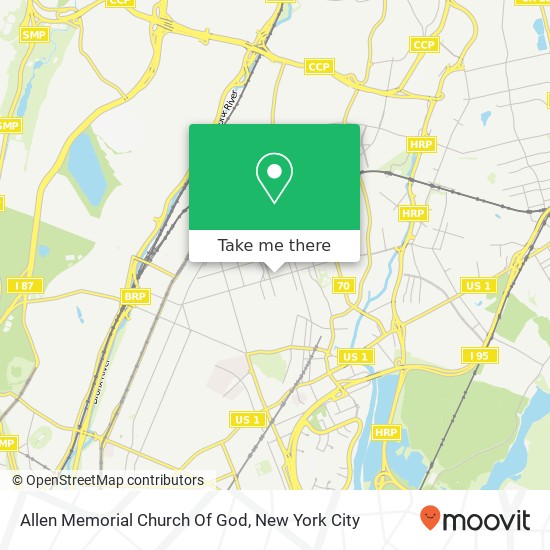 Mapa de Allen Memorial Church Of God