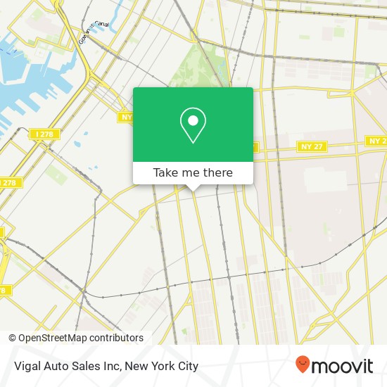 Vigal Auto Sales Inc map